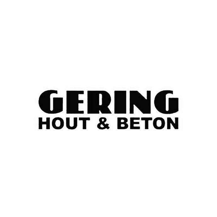 Gering hout en beton, logo.